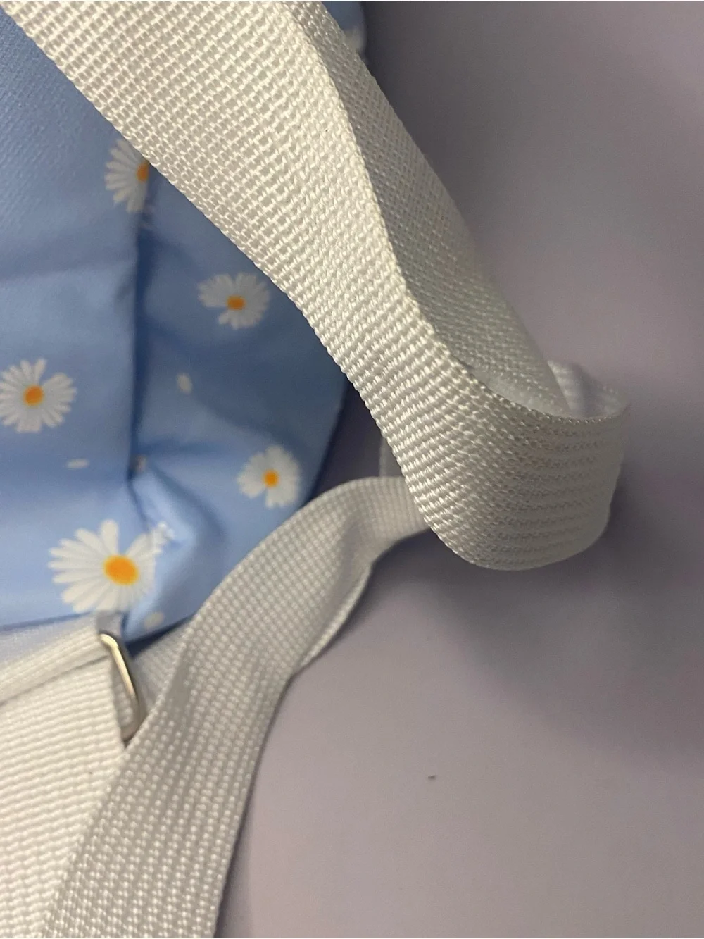 New Elli by Capelli Womens or Kids Daisy Print Mini Backpack - Light Blue